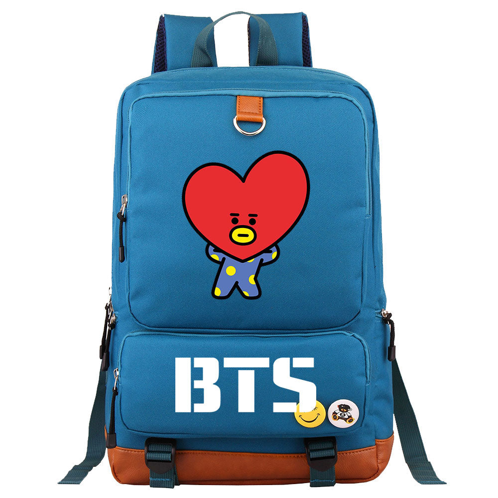 BTS TATA Proof Backpack NoteBook Laptop School Bag