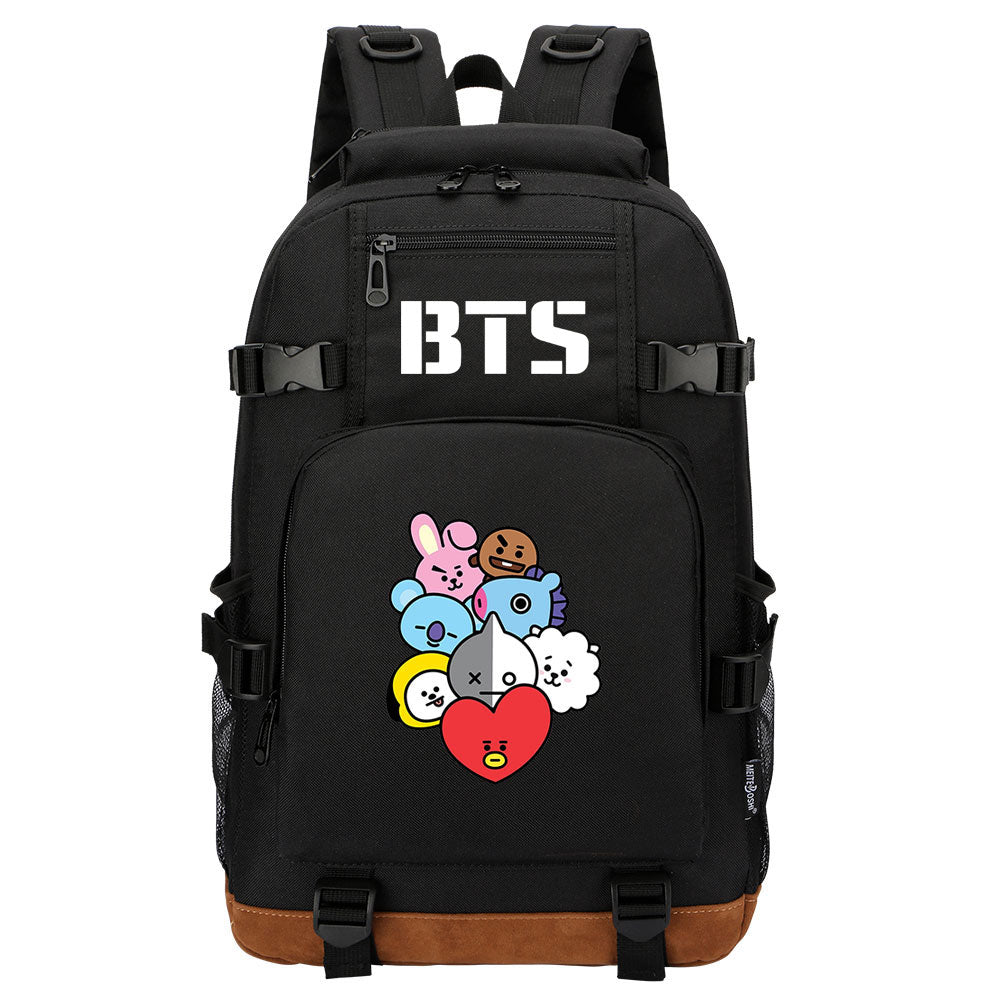 Kpop BTS Waterproof Backpack School Notebook Travel Bag