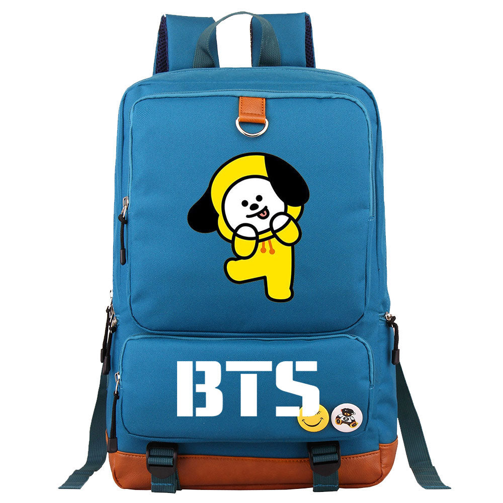 BTS Chimmy Proof Backpack NoteBook Laptop School Bag