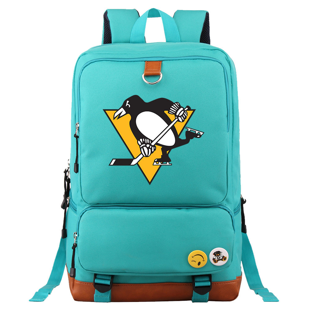 Pittsburgh Penguins Hockey Team Proof Backpack NoteBook Laptop School Bag