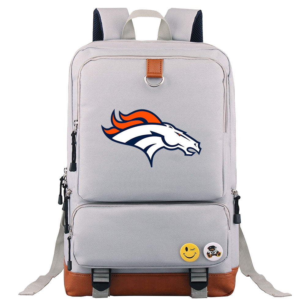 Denver Broncos Football Team Rugby Proof Backpack NoteBook Laptop School Bag