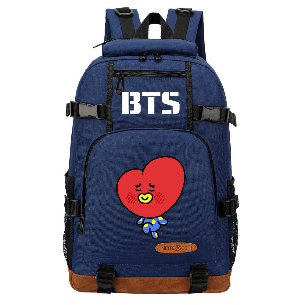 Kpop BTS TATA V Waterproof Backpack School Notebook Travel Bag