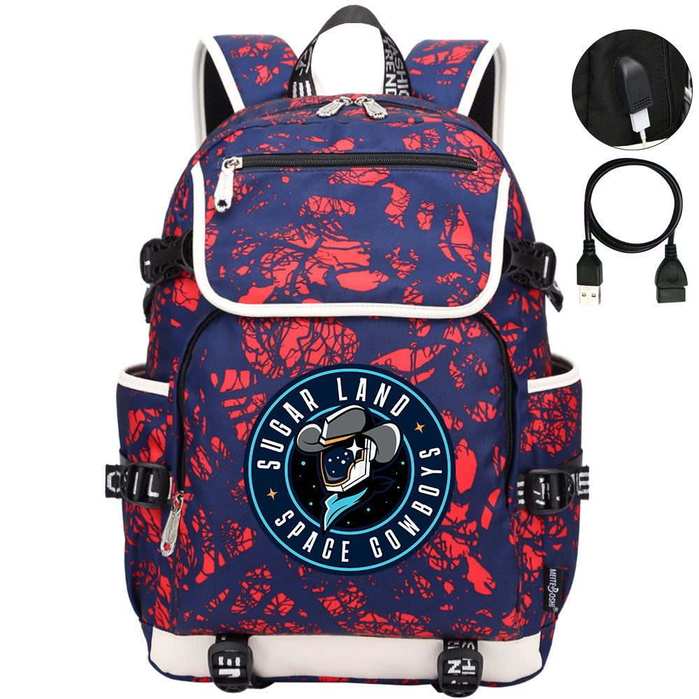 Sugar Land Space Cowboys Backpack School Notebook Travel Bags