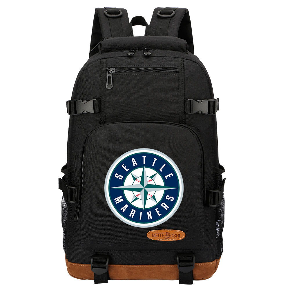 Seattle Mariners Waterproof Backpack School Notebook Travel Bag