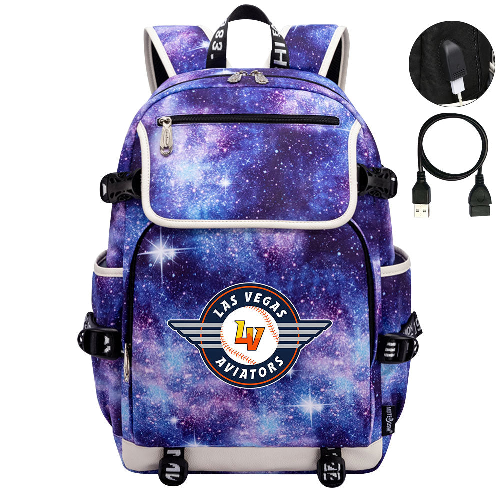 Las Vegas Aviators Backpack School Notebook Travel Bags