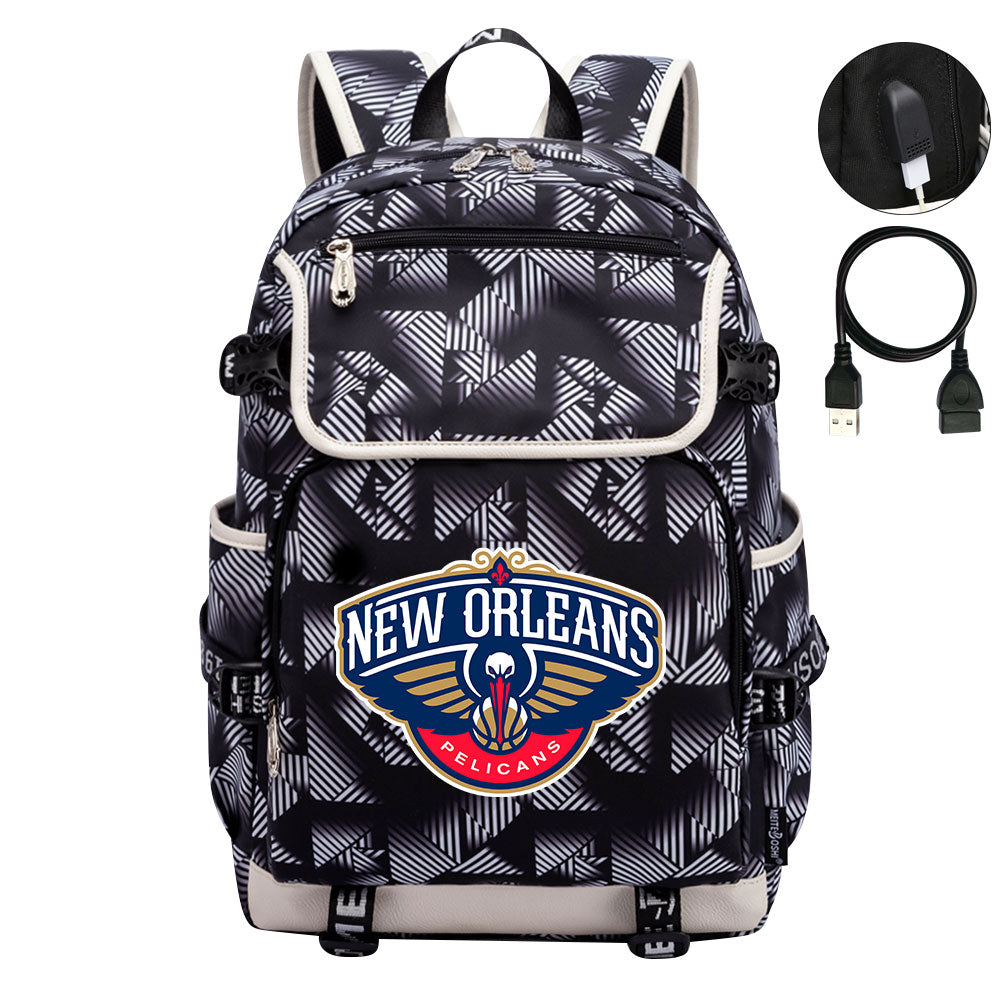 New Orleans Backpack School Notebook Travel Bags
