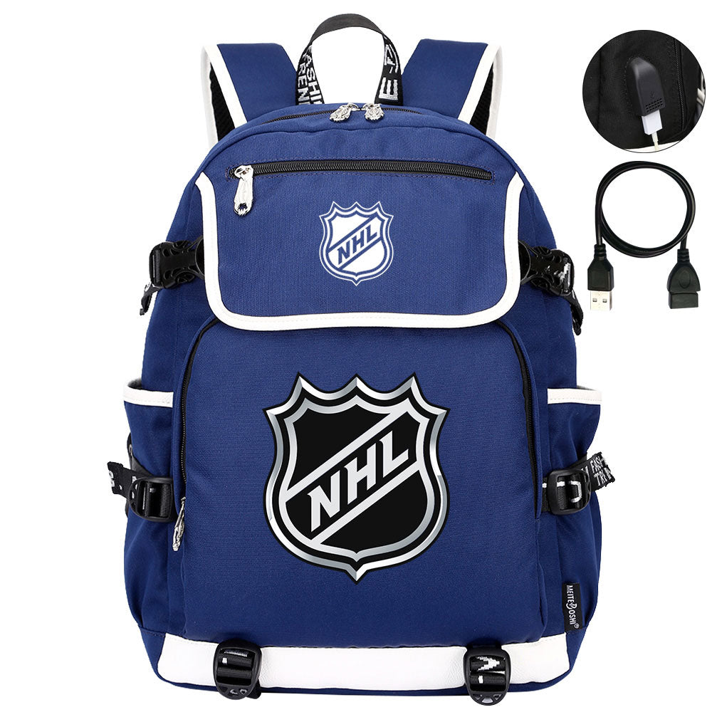 Hockey Team Backpack School Notebook Travel Bags