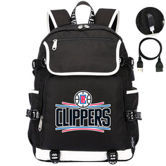 Los Angeles Clippers Backpack School Notebook Travel Bags
