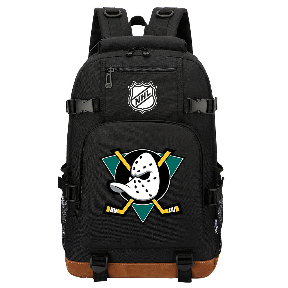 Anaheim Ducks Hockey League Waterproof Backpack School Notebook Travel Bag