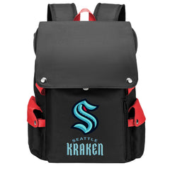 Seattle Kraken Hockey Team School Backpack Oxford Laptop Bag