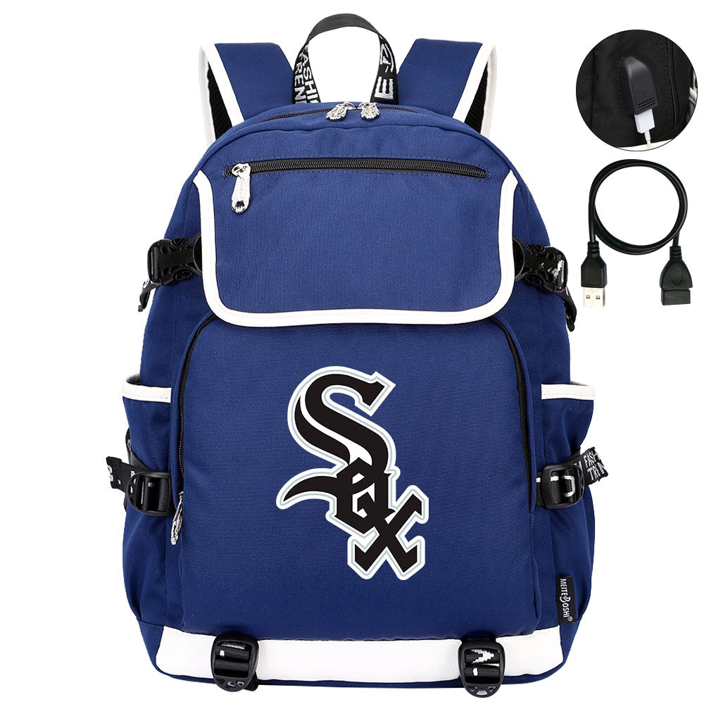 Chicago White Sox Backpack School Notebook Travel Bags