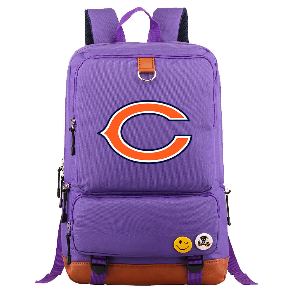 Chicago Bears Football Team Rugby Proof Backpack NoteBook Laptop School Bag