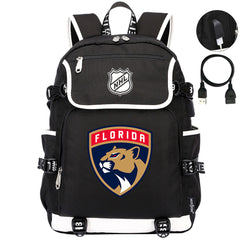 Florida Panthers Hockey League Backpack School Notebook Travel Bag