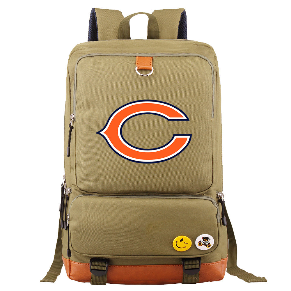 Chicago Bears Football Team Rugby Proof Backpack NoteBook Laptop School Bag
