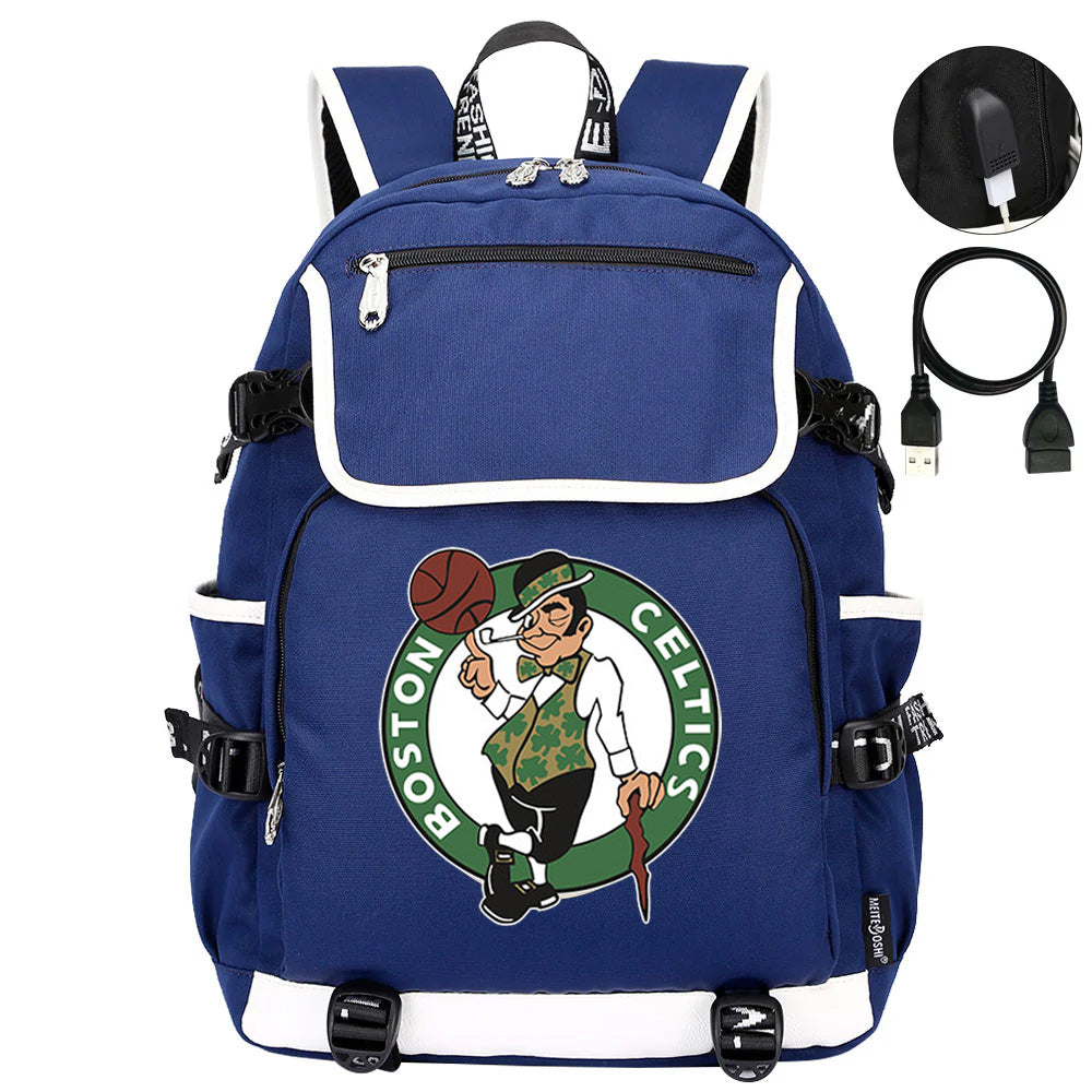 Boston Celtics Backpack School Notebook Travel Bags
