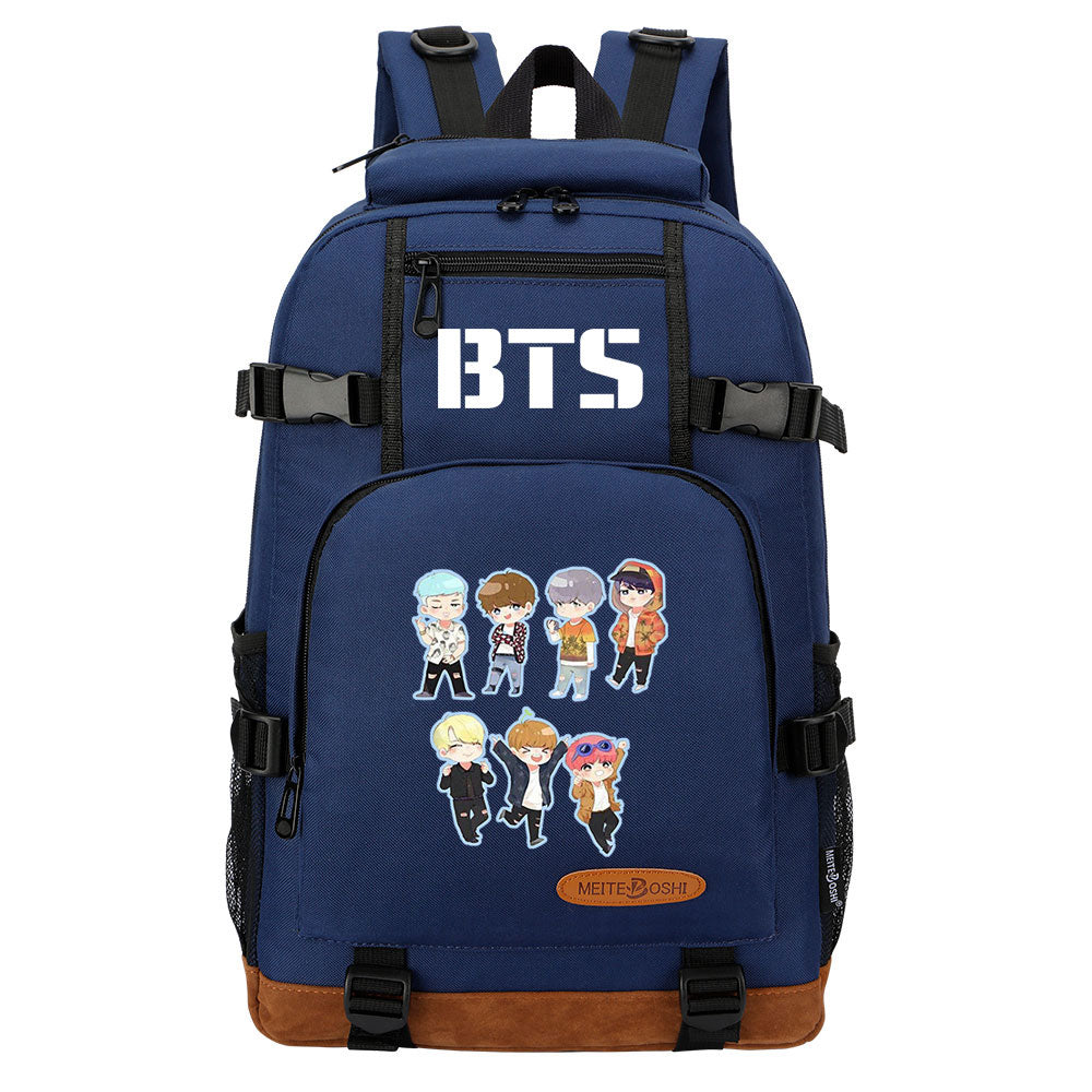 Kpop BTS Waterproof Backpack School Notebook Travel Bag