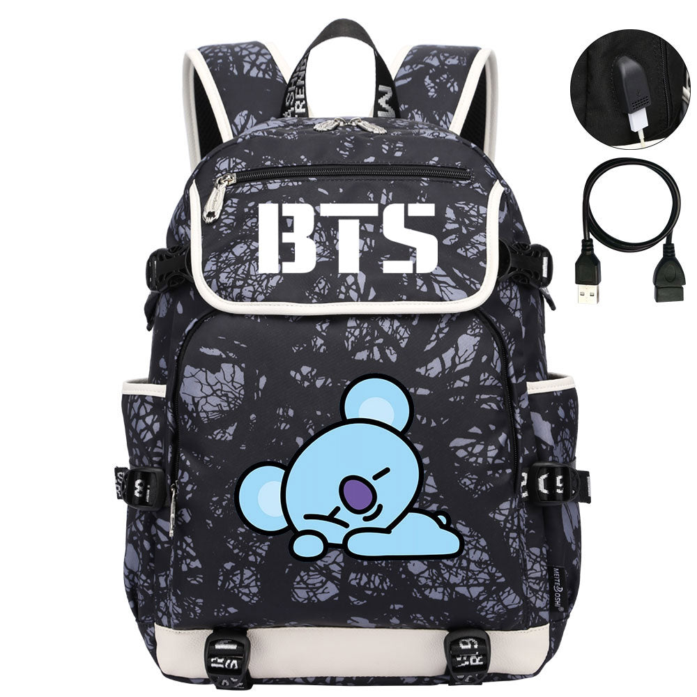 BTS Koya Backpack School Notebook Travel Bags