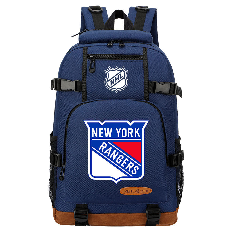 New York Rangers Hockey League  Waterproof Backpack School Notebook Travel Bag