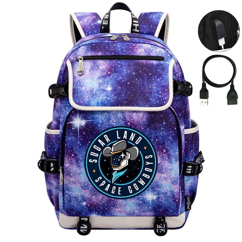 Sugar Land Space Cowboys Backpack School Notebook Travel Bags