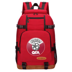 Qatar Football Association Waterproof Backpack School Notebook Travel Bag
