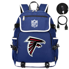 Atlanta Falcons Football Team Rugby Backpack School Notebook Travel Bag