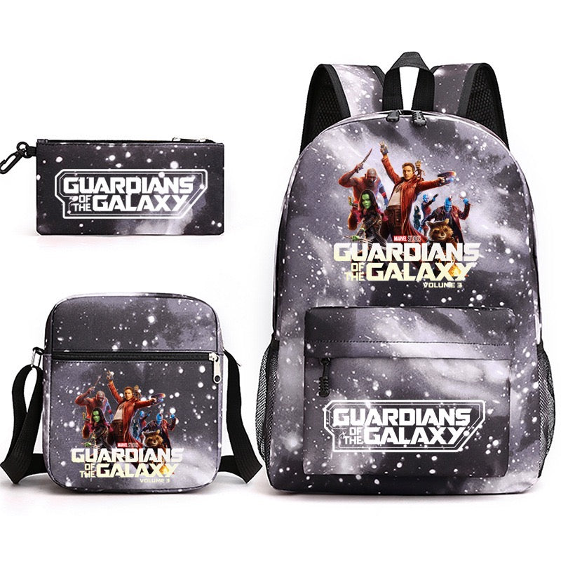 Guardians of the Galaxy School Backpack Shoulder Bag Pencil Bags 3pcs Set