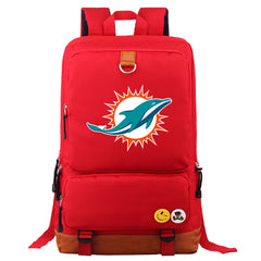 Miami Dolphins Football Team Rugby Proof Backpack NoteBook Laptop School Bag
