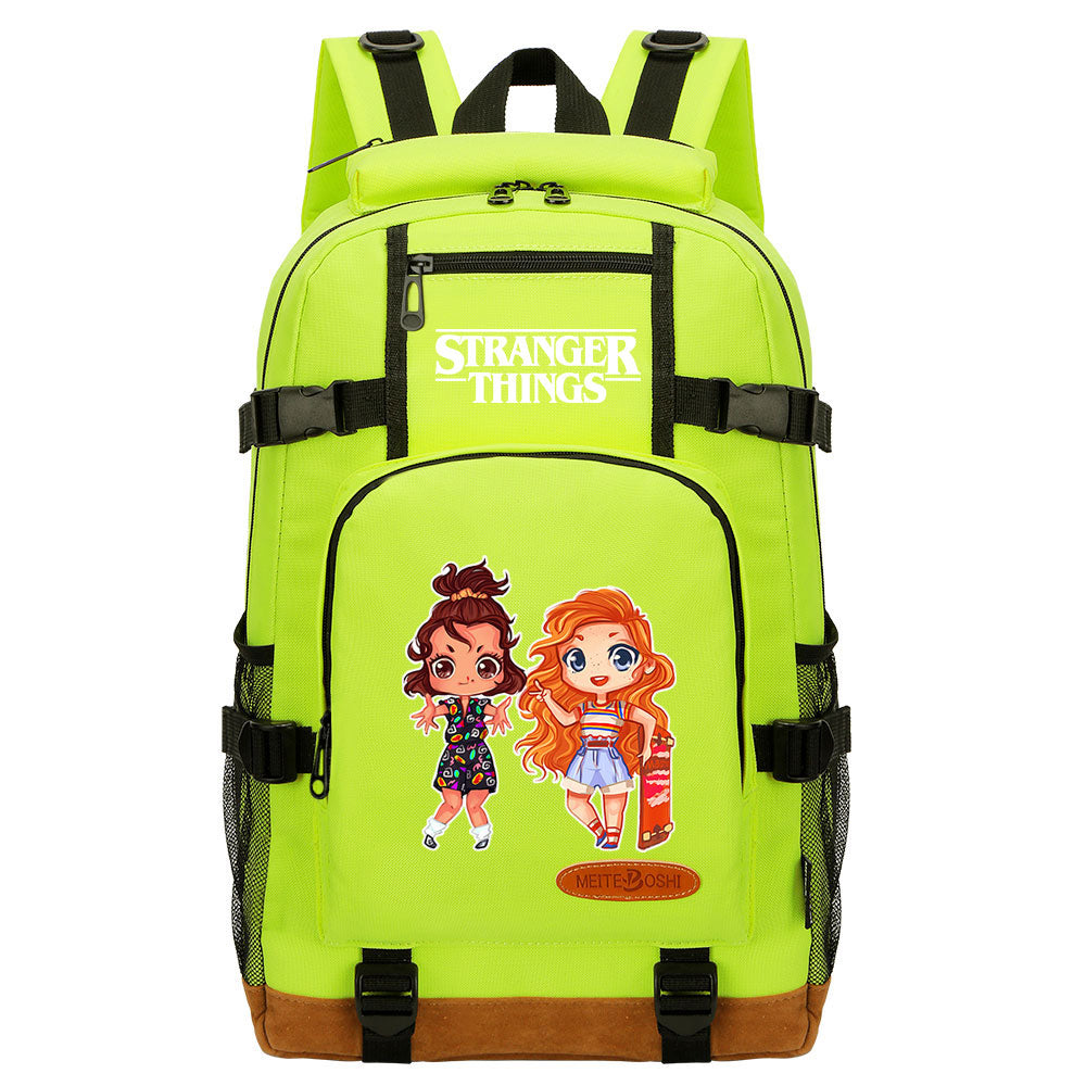 Strangers Things Max Mayfield Waterproof Backpack School Notebook Travel Bag