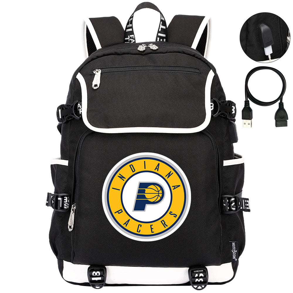 Indiana Pacers Backpack School Notebook Travel Bags