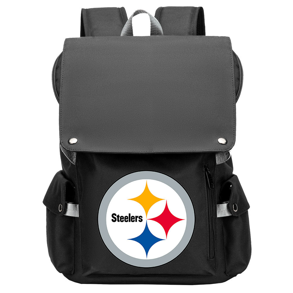 Pittsburgh Steelers Football Team Rugby Laptop Backpack Oxford School Bag