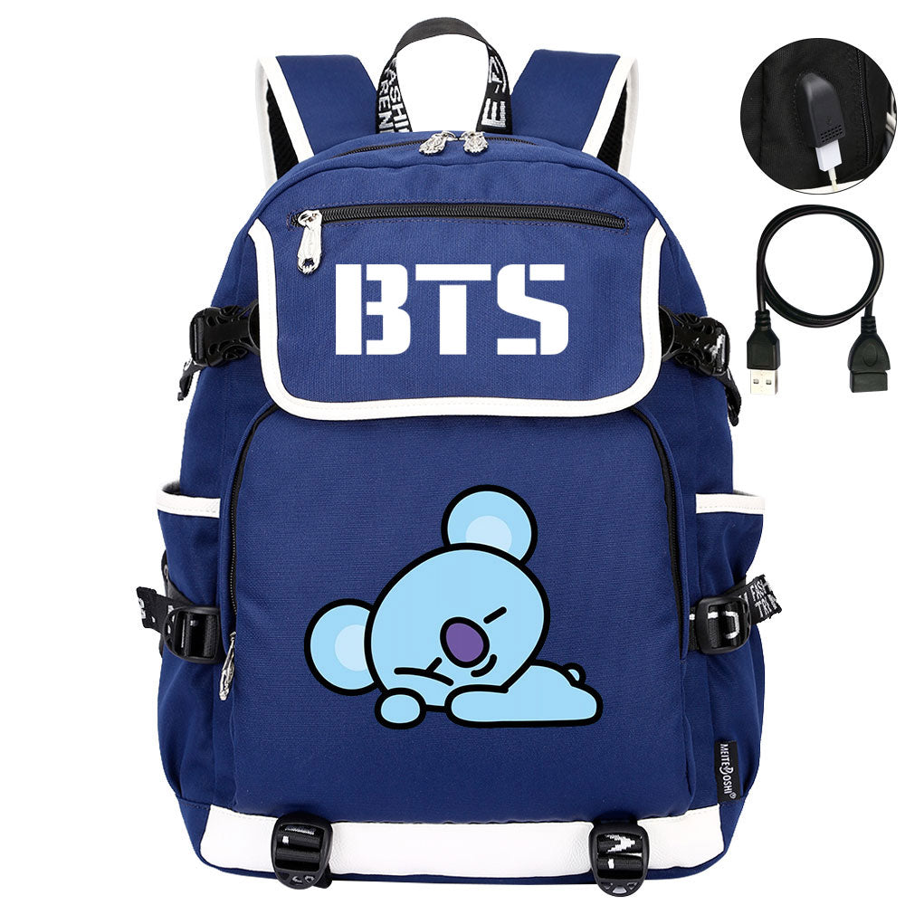 BTS Koya Backpack School Notebook Travel Bags