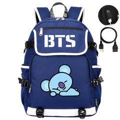 BTS Koya Backpack School Notebook Travel Bags