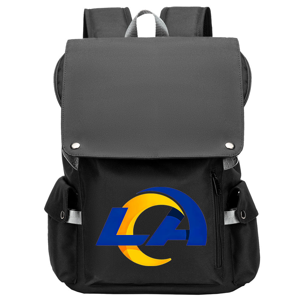Los Angeles Rams Football Team Rugby Laptop Backpack Oxford School Bag