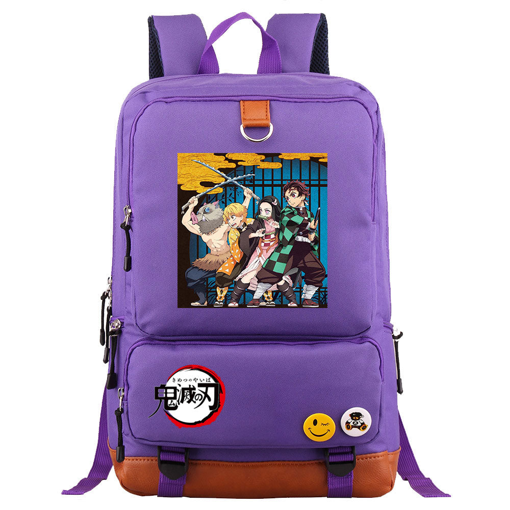 Demon Slayer Kimetsu No Yaiba Proof Backpack NoteBook Laptop School Bag