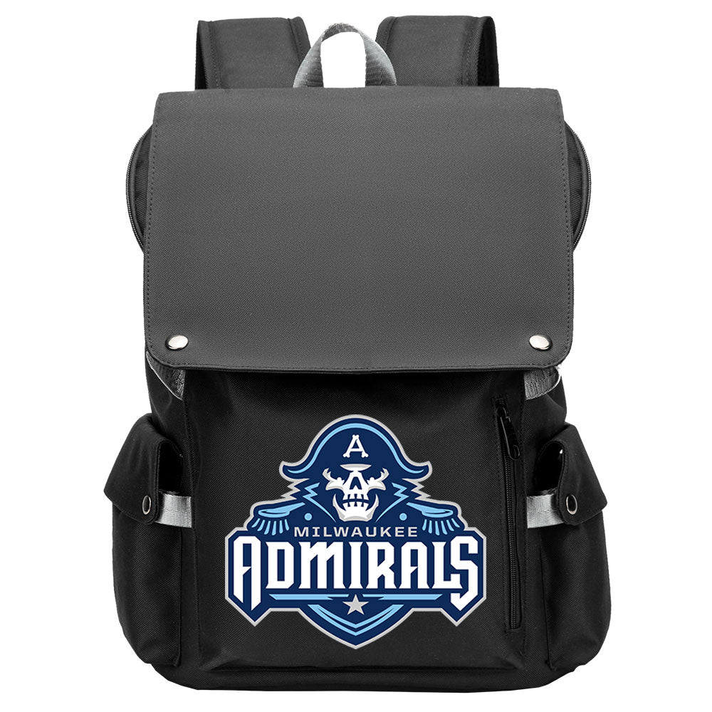 Milwaukee Admirals AHL School Backpack Oxford Laptop Bag