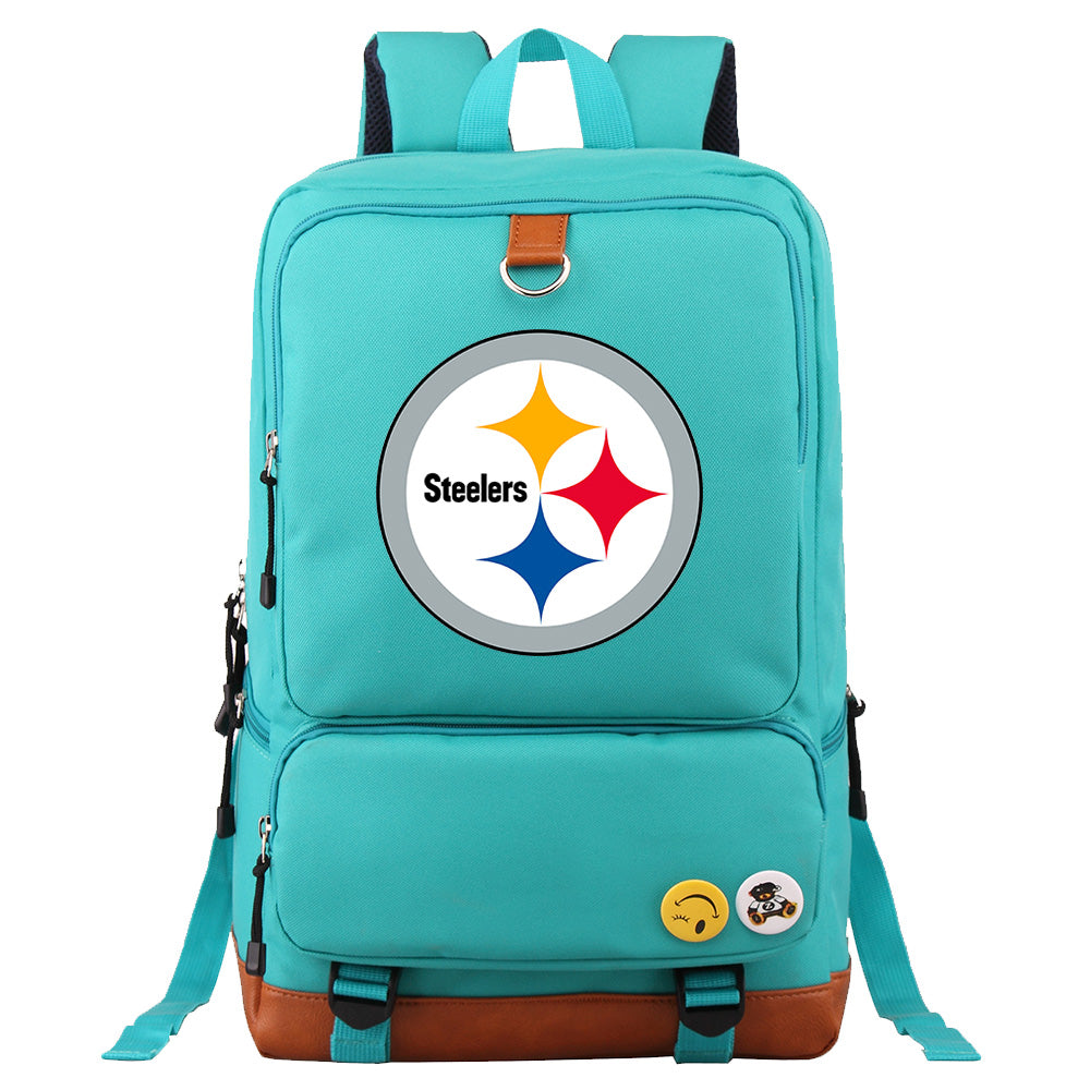 Pittsburgh Steelers Football Team Rugby Proof Backpack NoteBook Laptop School Bag