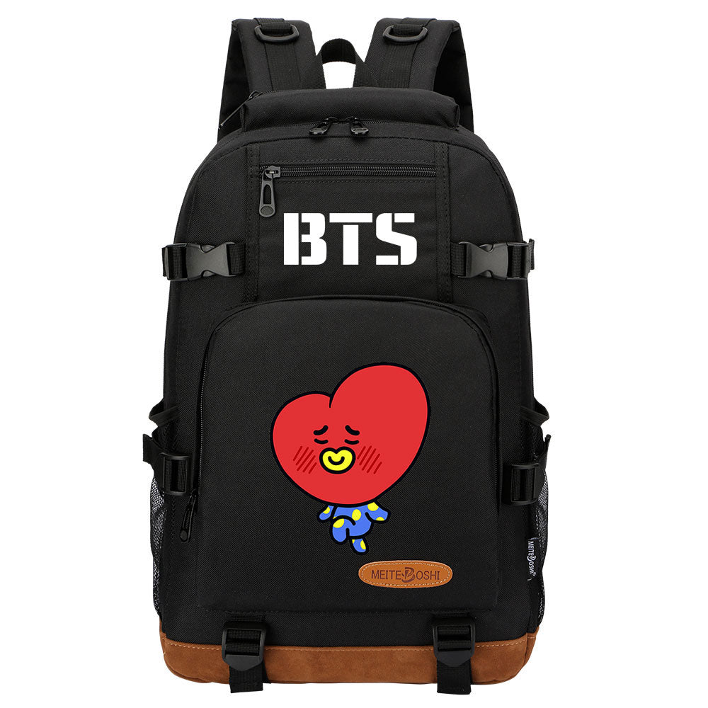 Kpop BTS TATA V Waterproof Backpack School Notebook Travel Bag