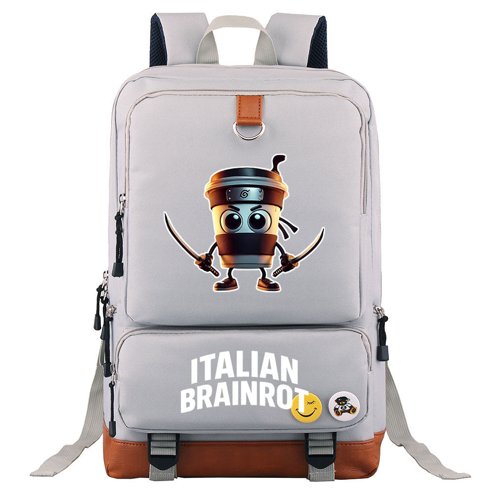 Italian Brainrot Proof Backpack NoteBook Laptop School Bag