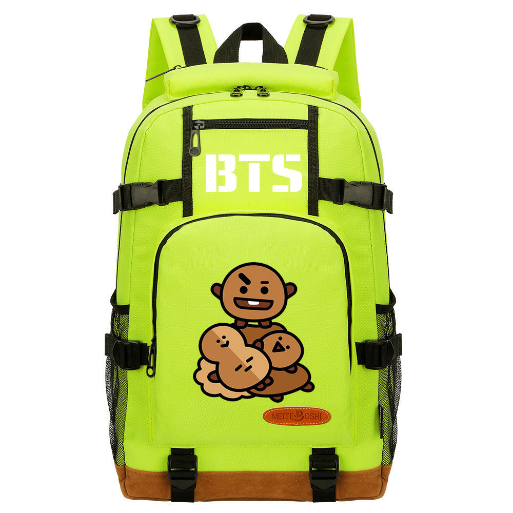Kpop BTS Shooky Suga Waterproof Backpack School Notebook Travel Bag