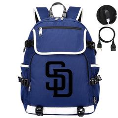 San Diego Padres Backpack School Notebook Travel Bags