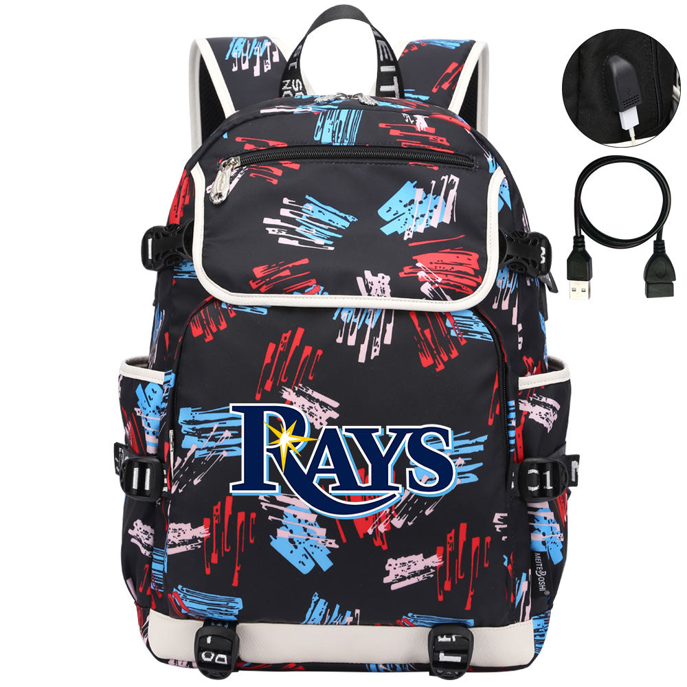Tampa Bay Rays Backpack School Notebook Travel Bags