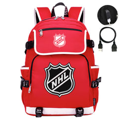 Hockey Team Backpack School Notebook Travel Bags