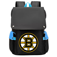 Boston Bruins Hockey Team School Backpack Oxford Laptop Bag