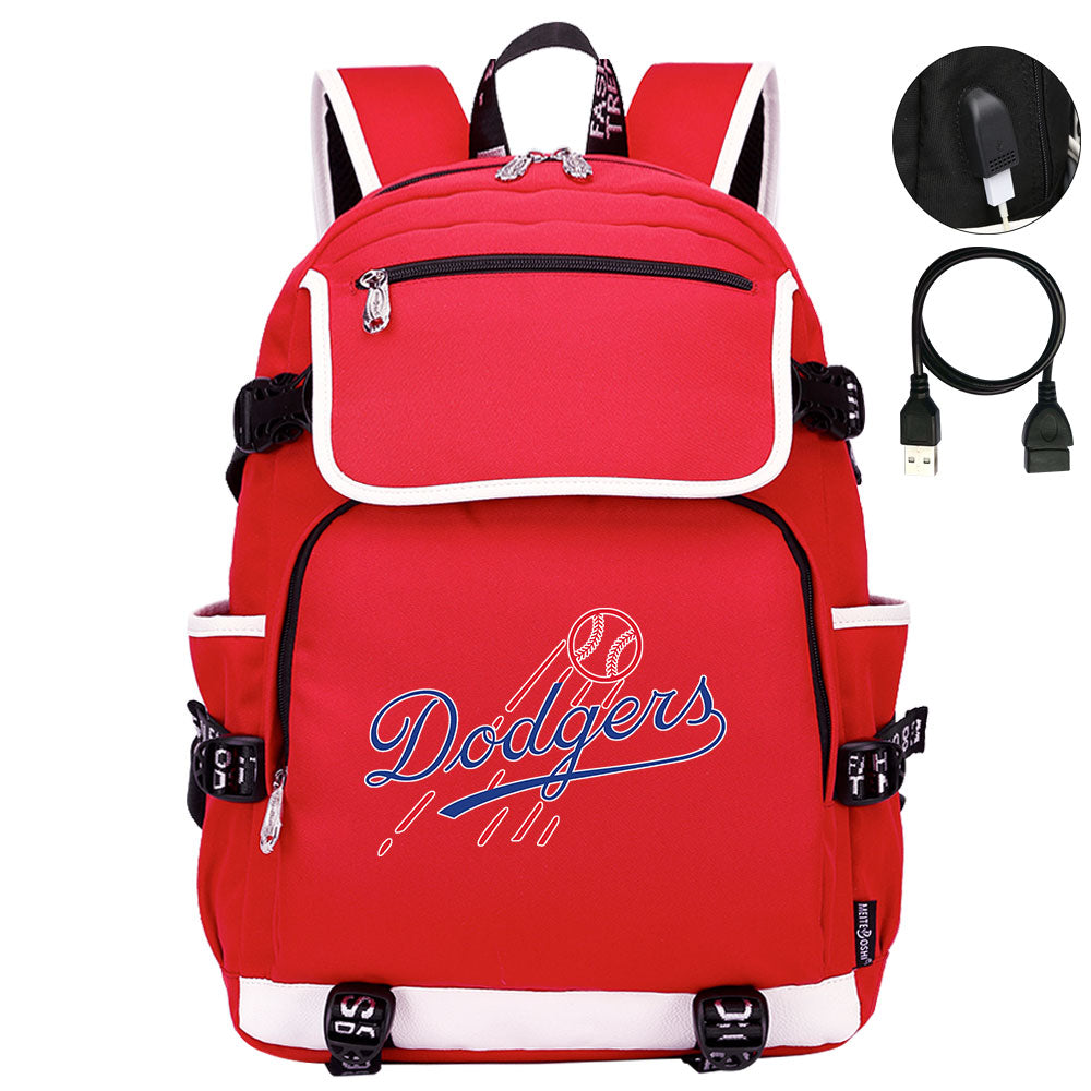LA Dodgers Backpack School Notebook Travel Bags