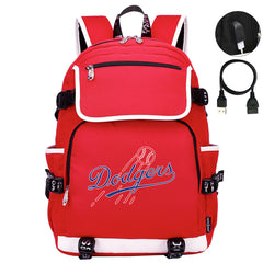 LA Dodgers Backpack School Notebook Travel Bags
