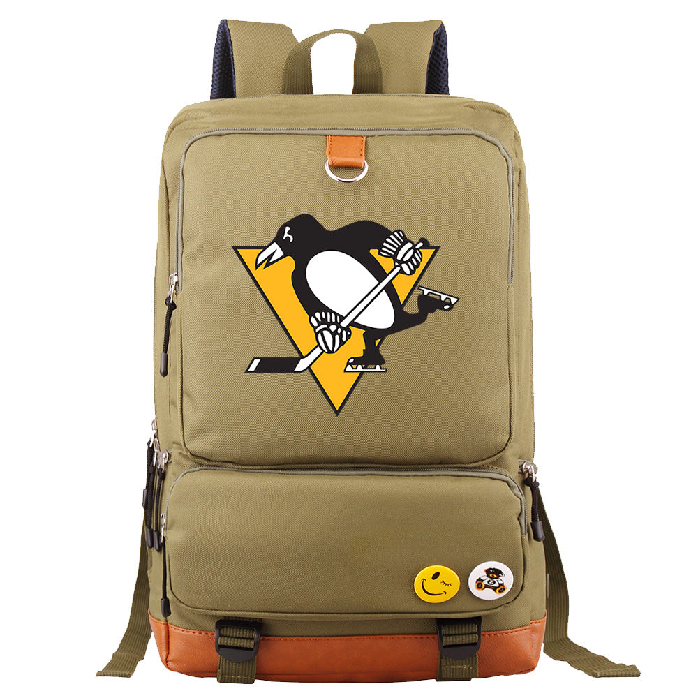 Pittsburgh Penguins Hockey Team Proof Backpack NoteBook Laptop School Bag