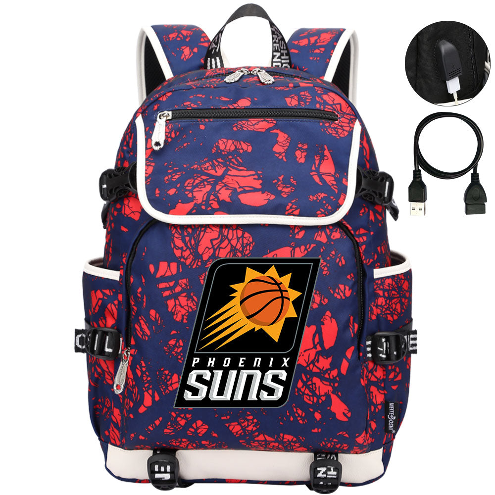 Phoenix Suns Backpack School Notebook Travel Bags