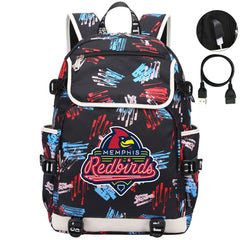 Memphis Redbirds Backpack School Notebook Travel Bags