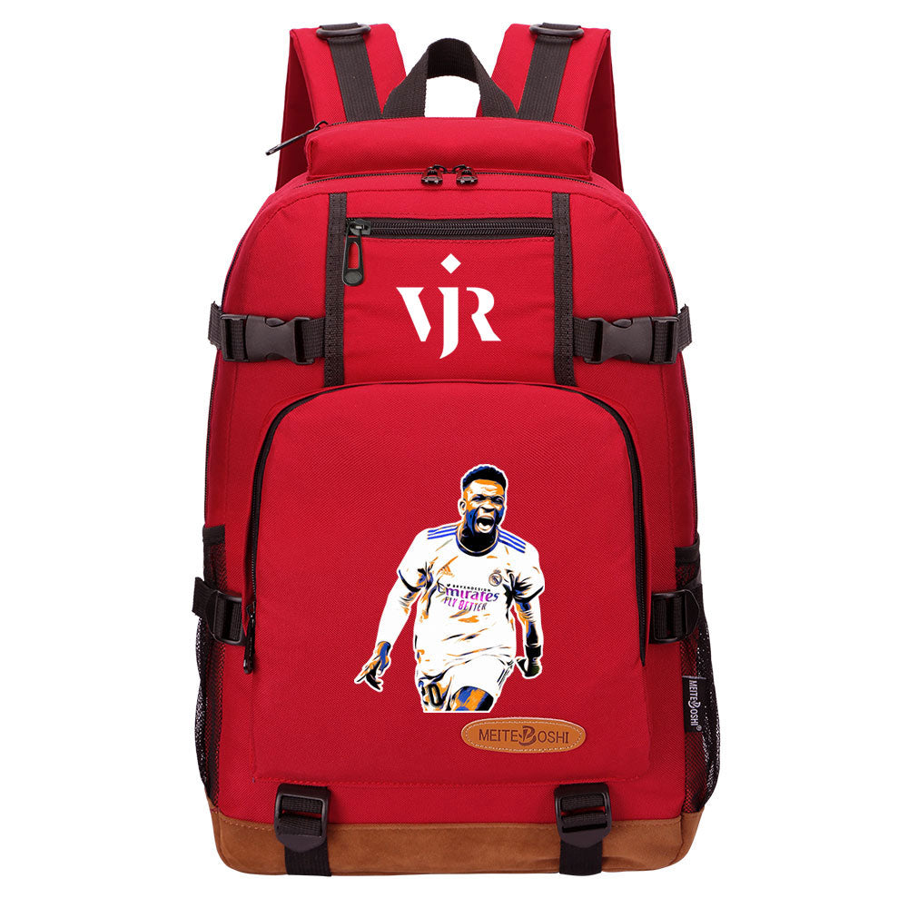 Vinicius Junior FC Waterproof Backpack School Notebook Travel Bag