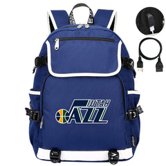 Utah Jazz Backpack School Notebook Travel Bags